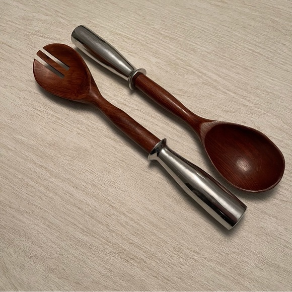 Vintage ZYLCO serving set Fork & Spoon - Picture 2 of 7